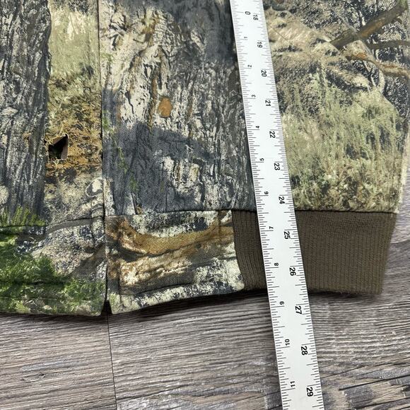 Mossy Oak Mountain Country Camouflage Men M Insulated Hunting Camo Bomber Jacket - Picture 7 of 8